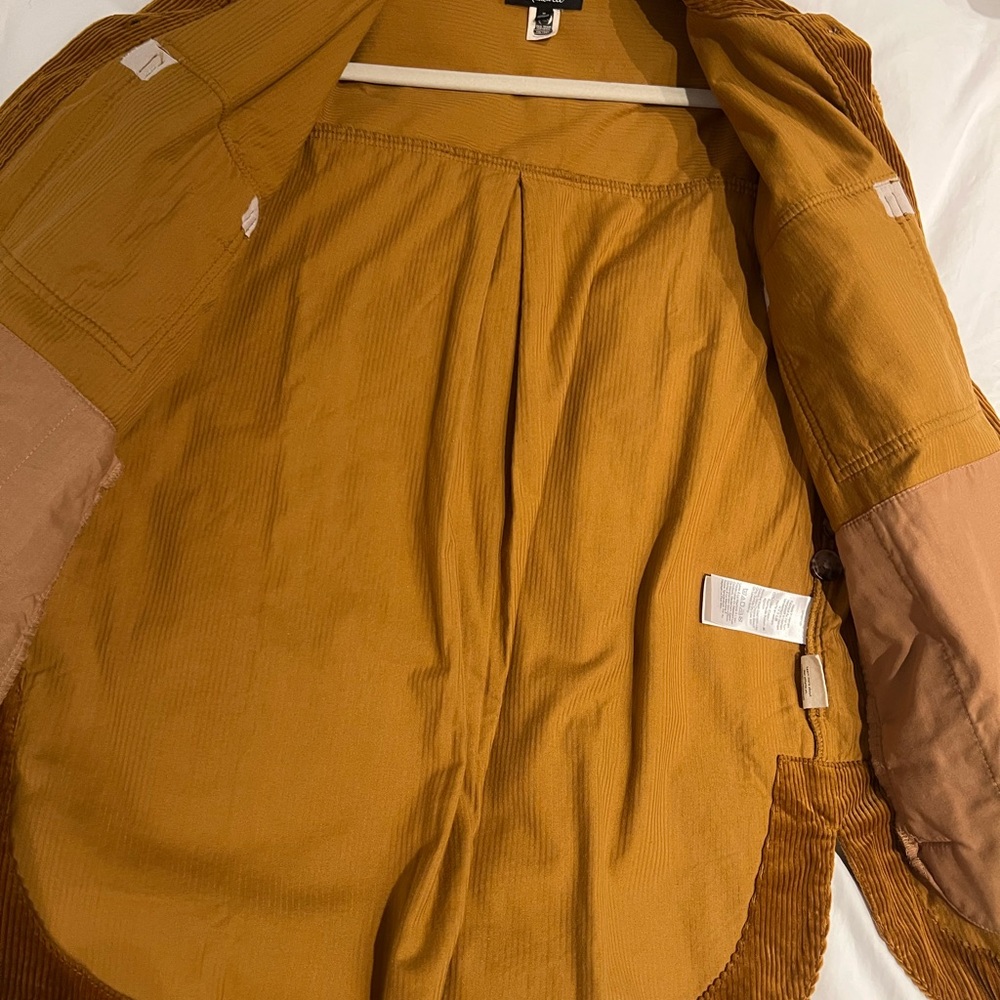 Madewell Corduroy Shirt Jacket in Camel / Rust Womens Medium - Picture 10 of 12